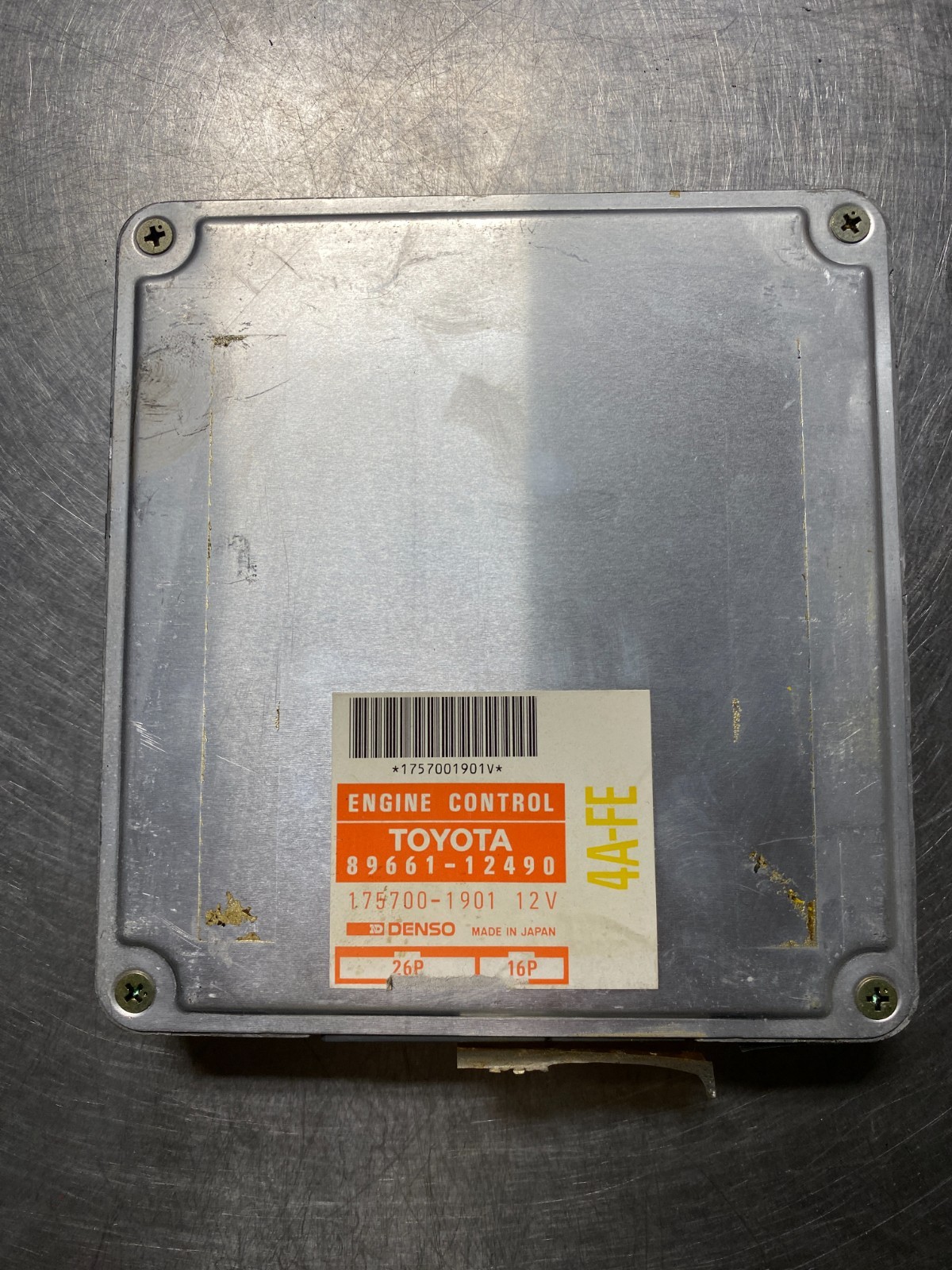 1990 Toyota Corolla Engine Control Unit Ecu Module 89661-12490 8966112490