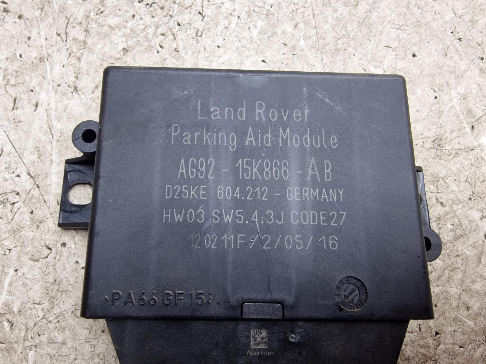 FREELANDER 2 PARKING SENSOR CONTROL MODULE ECU AG9215K866AB 2007 – 2012