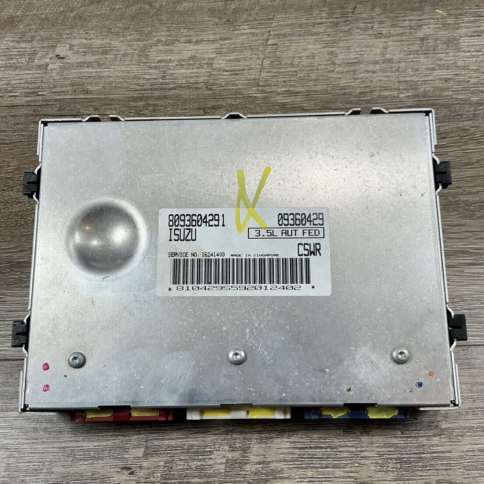 ENGINE COMPUTER ISUZU TROOPER 1999 8162414030 09360429 3.5L PCM ECM ECU OEM
