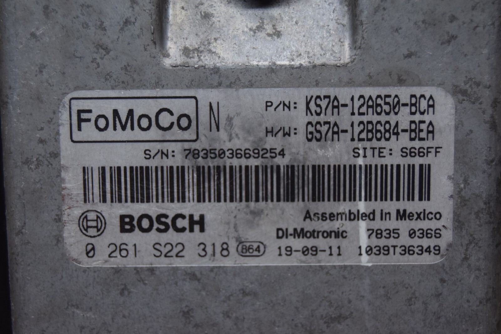 2020 FORD FUSION 1.5L ENGINE COMPUTER MODULE ECU ECM KS7A-12A650-BCA OEM