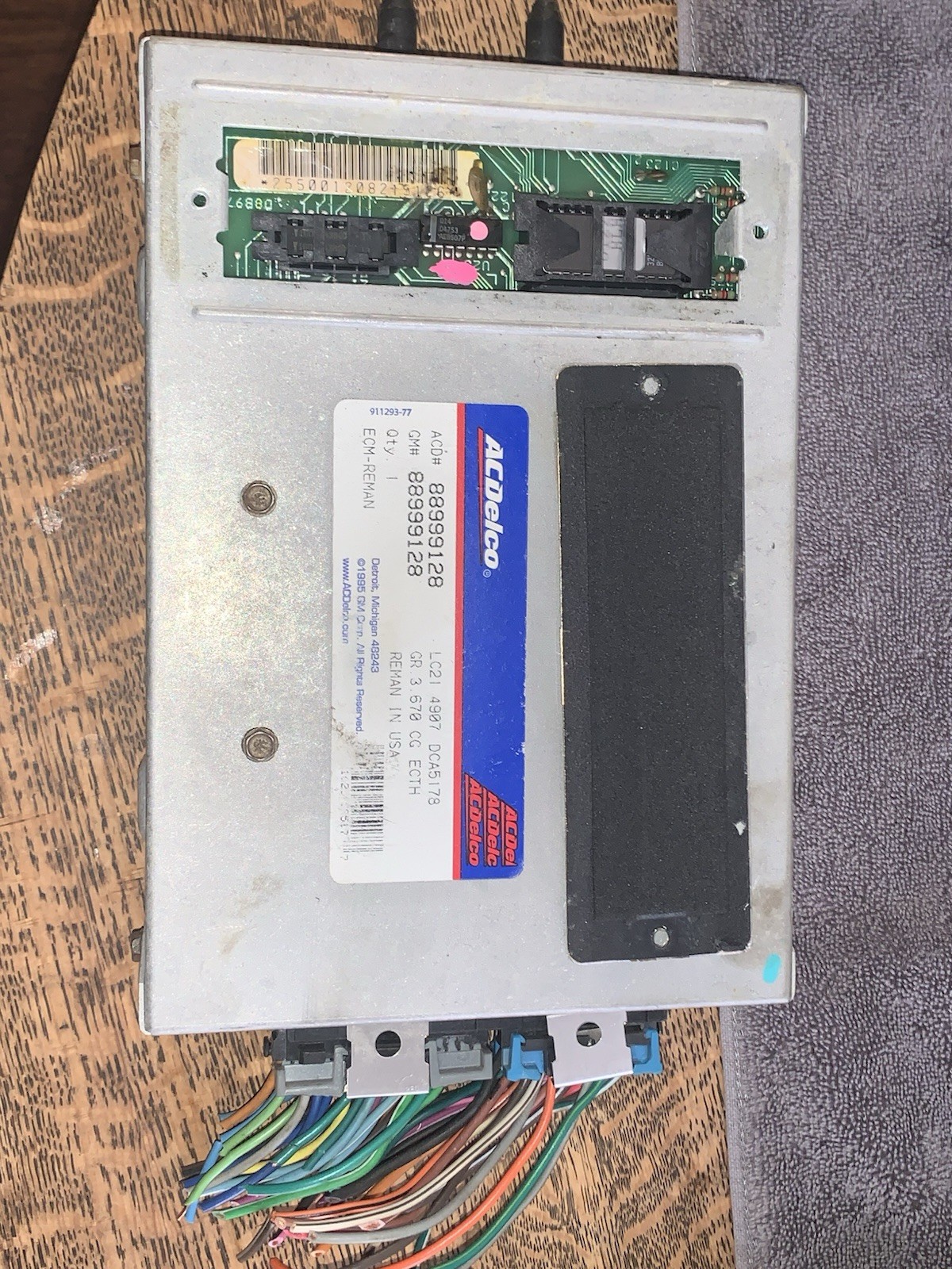1985 Corvette Engine Computer Module ECM PCM ECU 8899128 Auto Trans PROM Pigtail