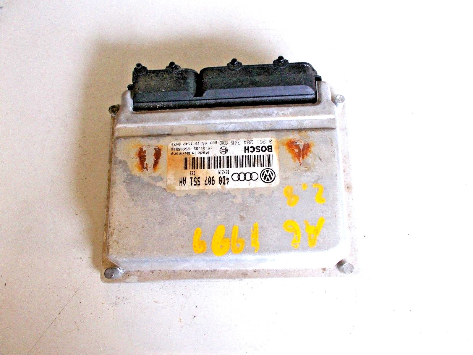 99 1999 AUDI A4 ENGINE CONTROL MODULE 4DO907551AH FREE SHIPPING 30 day WARRANTY