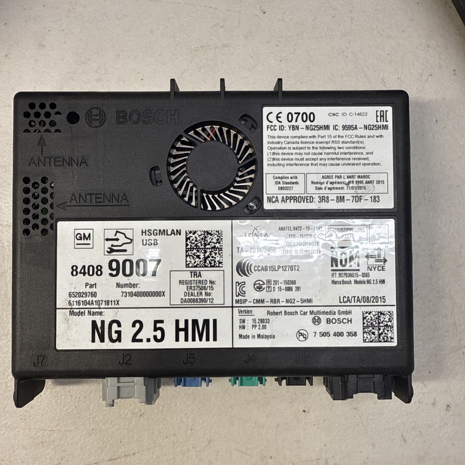 16-19 GMC CHEVROLET BUICK HMI MULTIMEDIA INTERFACE CONTROL MODULE 2.5