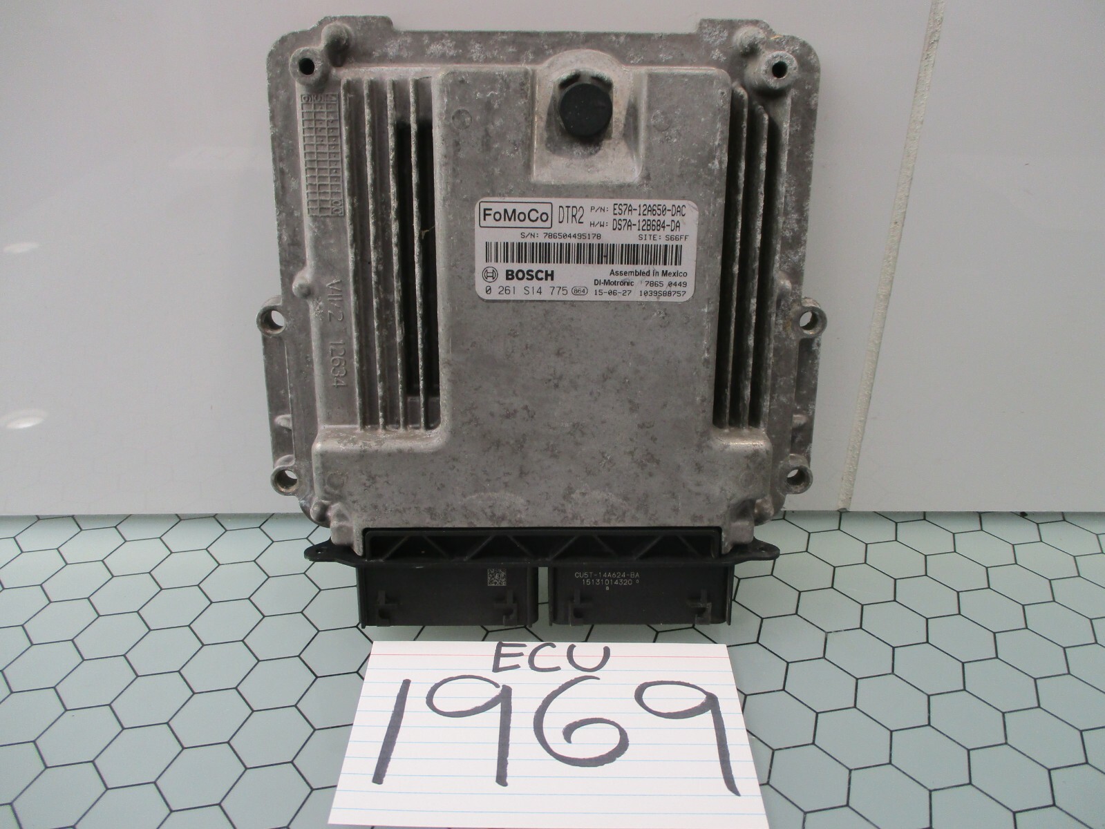 14 15 16 Ford Fusion #1969 Engine Computer ECM ECU ES7A-12A650-DAC