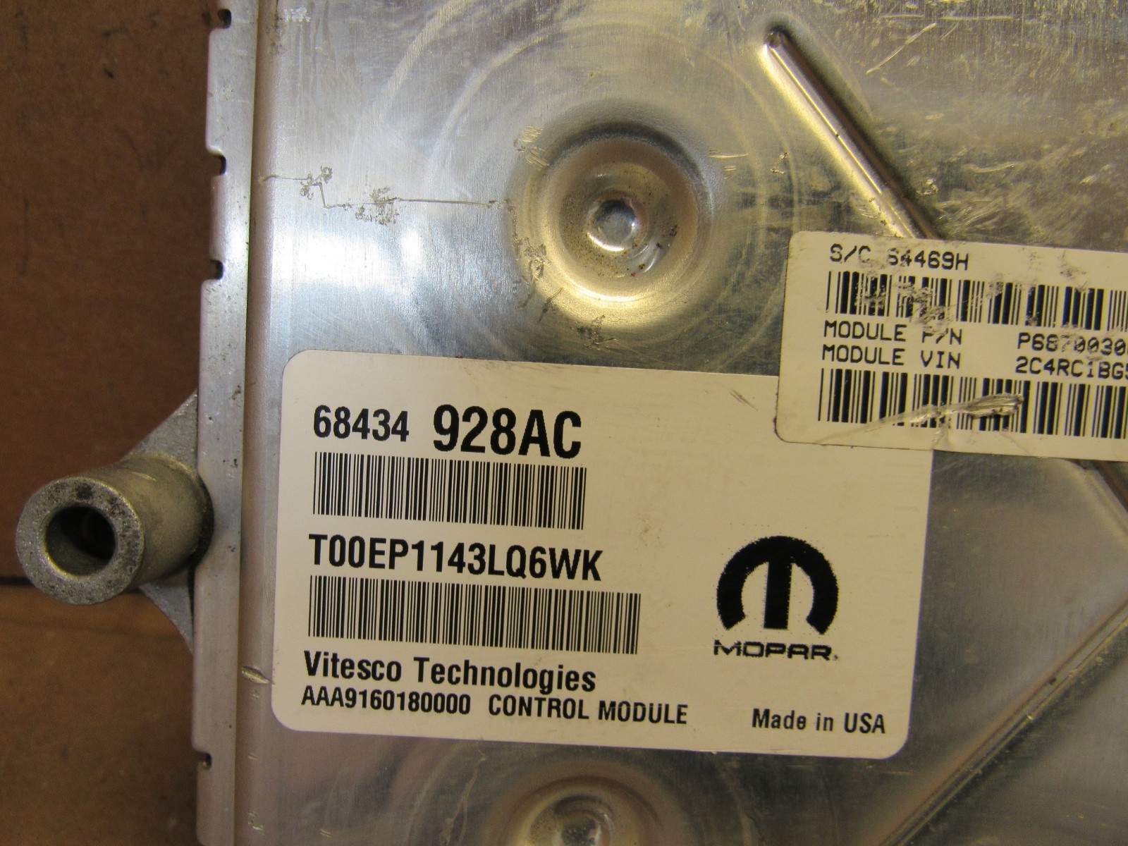 2020-25 Chrysler Pacifica Engine Computer Control Module ECU ECM 68434928AC OEM