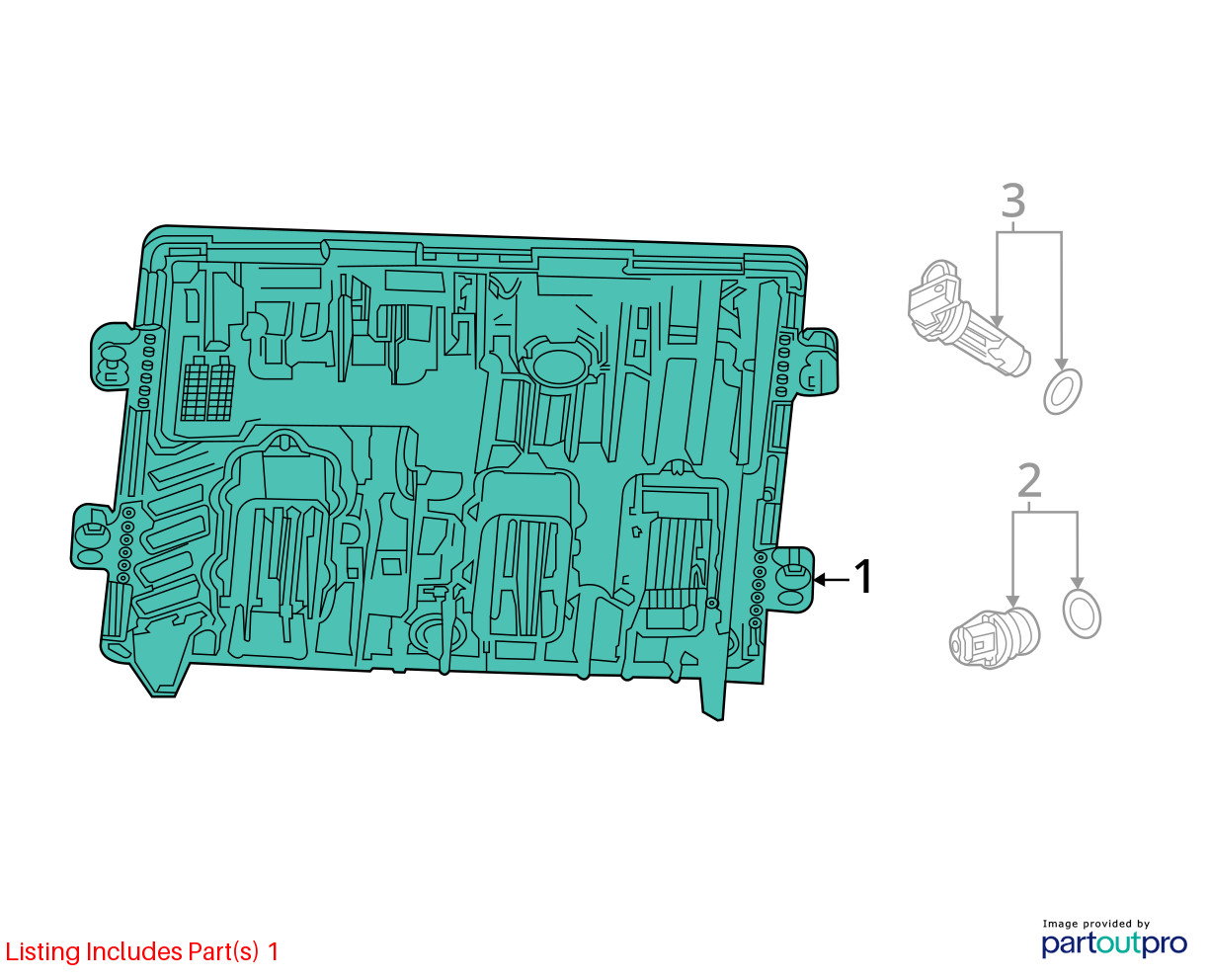 2022 CHEVROLET SILVRDO25 Engine Computer OEM Part Number 12723810