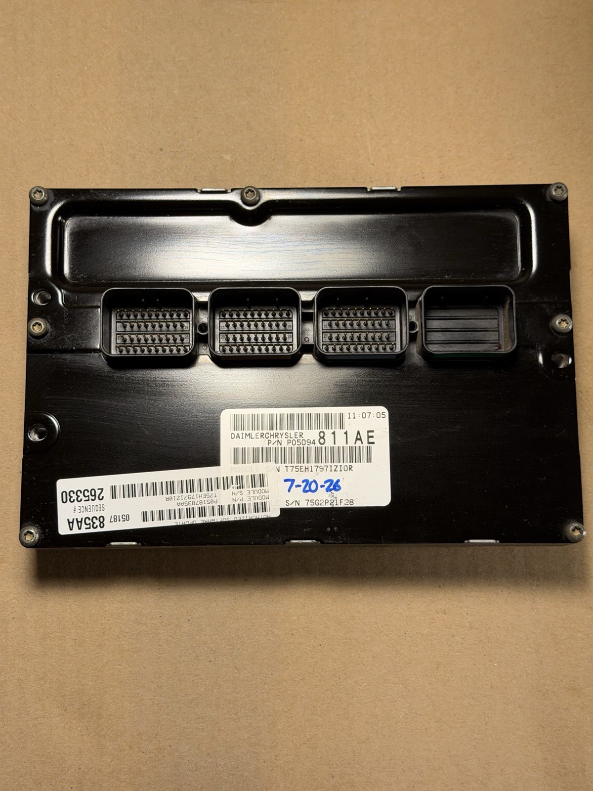 2007 DODGE CHARGER CHRYSLER 300 5.7L ENGINE COMPUTER ECM ECU PCM P05094811AE