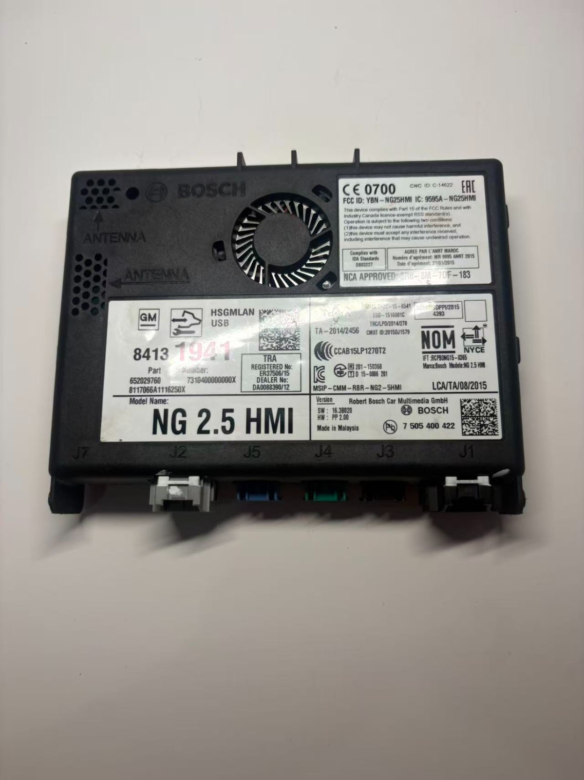 OEM 84131941 CHEVROLET CRUZE HMI MULTIMEDIA INTERFACE CONTROL MODULE 2017