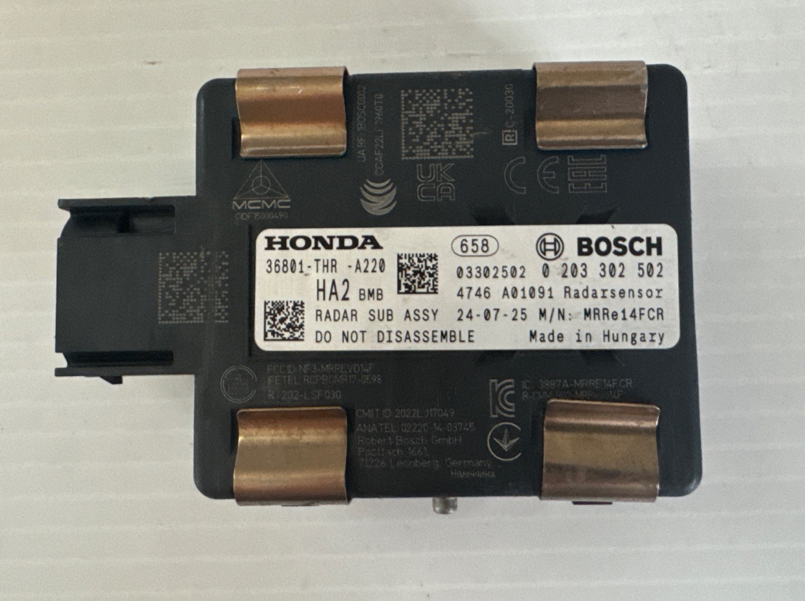 2018-2014 Honda Odyssey Cruise Control Distance Sensor 36801-THR-A220 OEM K0007