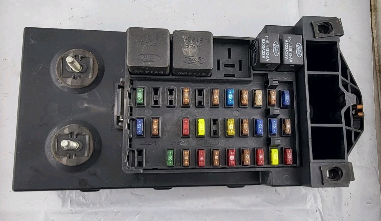 97 98 FORD F150 TRUCK INTERIOR DASH FUSE BOX RELAY FUSEBOX F65B-14A067-AF
