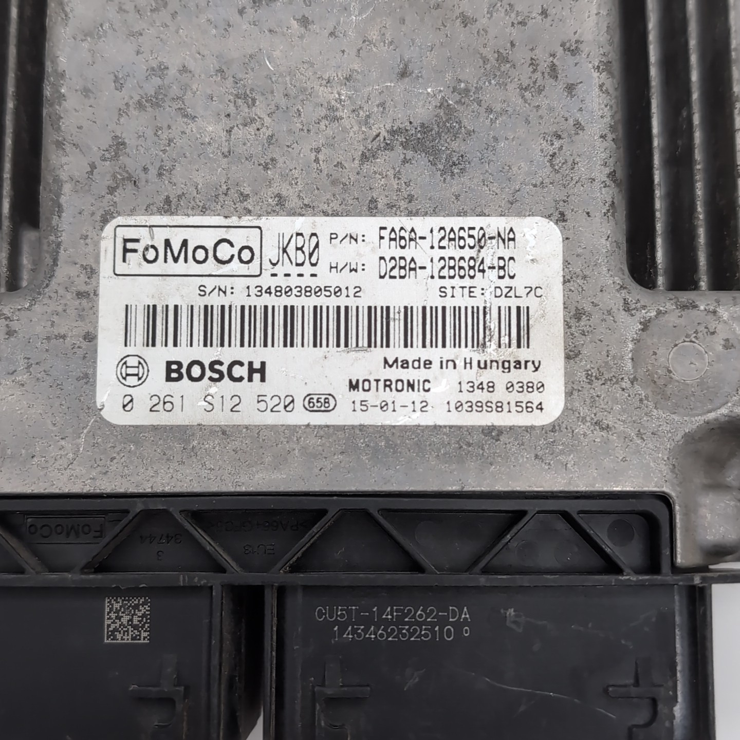 2015 2016 2017 Ford Fiesta Engine Computer Control Module ECM FA6A-12A650-NA