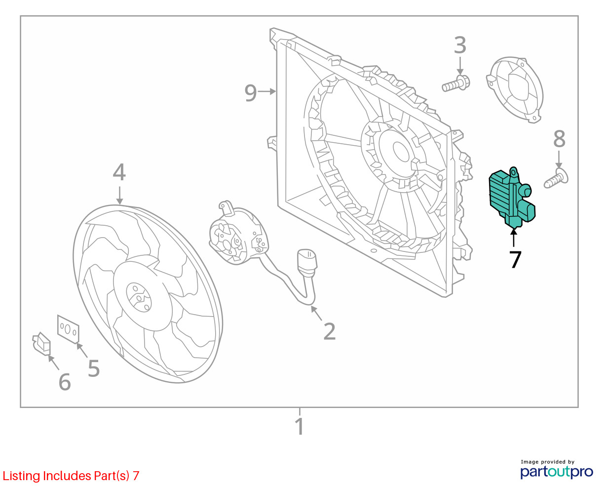 2014-2016 KIA OPTIMA ENGINE COOLING FAN RESISTOR CONTROL MODULE 25385-4R500 OEM