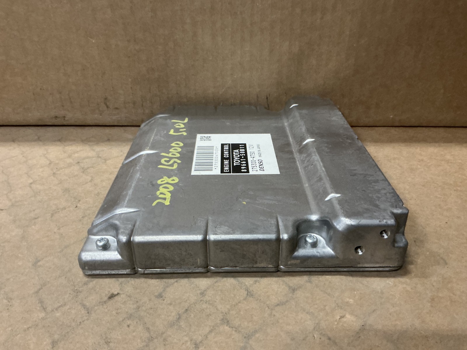 2008 LEXUS LS600H 5.0L ENGINE COMPUTER CONTROL MODULE ECU ECM OEM 89661-50B11