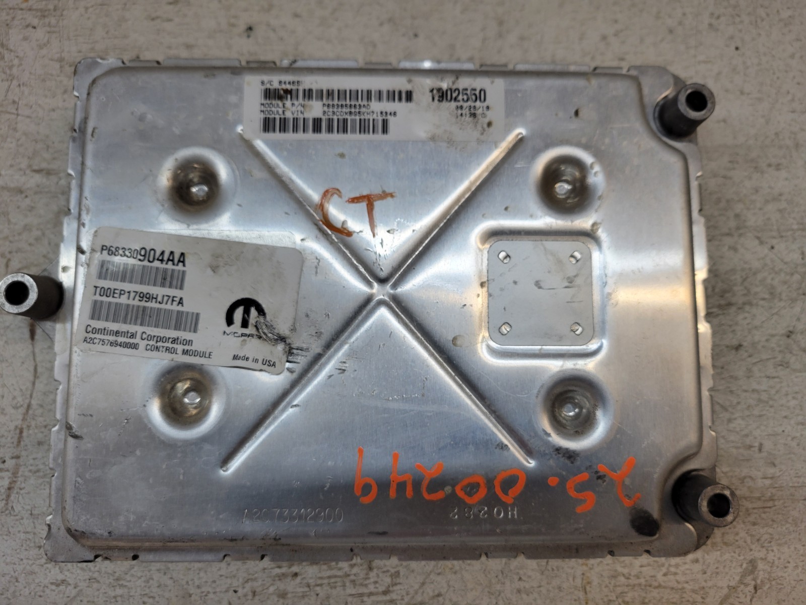 2018-2019 Dodge Charger 3.6L Engine Control Module ECU ECM PCM OEM P68330904AA