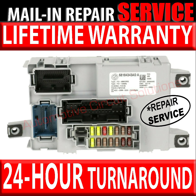 2012-2017 FIAT 500 Fuse Box BCM Body Control Module [REPAIR SERVICE]