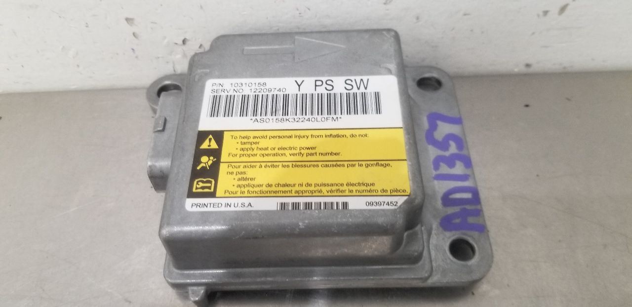 03 CHEVY CORVETTE C5 SRS BAG MODULE 12209740