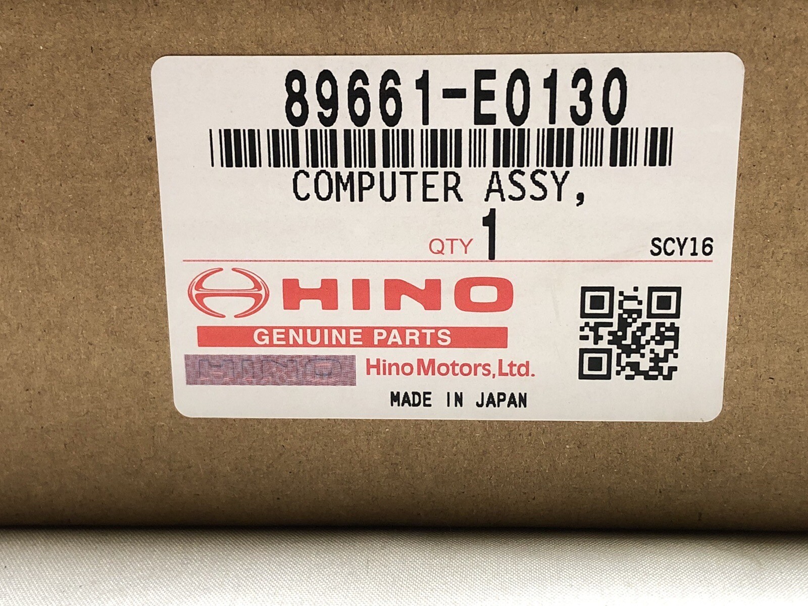 Hino 89661-E0130 Engine Control Module ECM Genuine OEM New Denso Computer BNIB