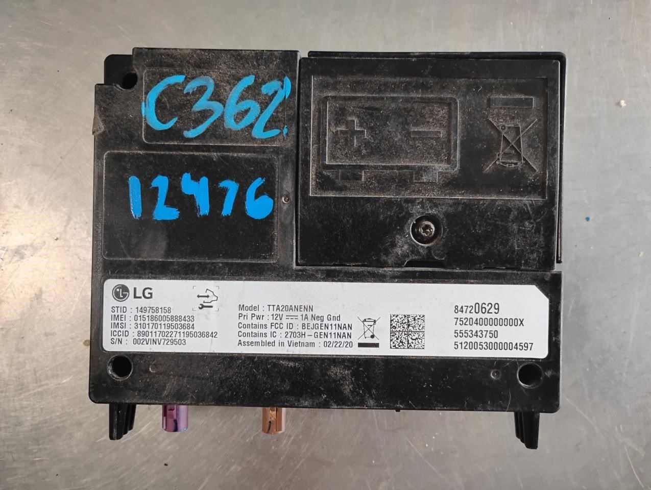 Chassis ECM Communication Right Hand Kick Panel Onstar Fits 20-22 CANYON 582317