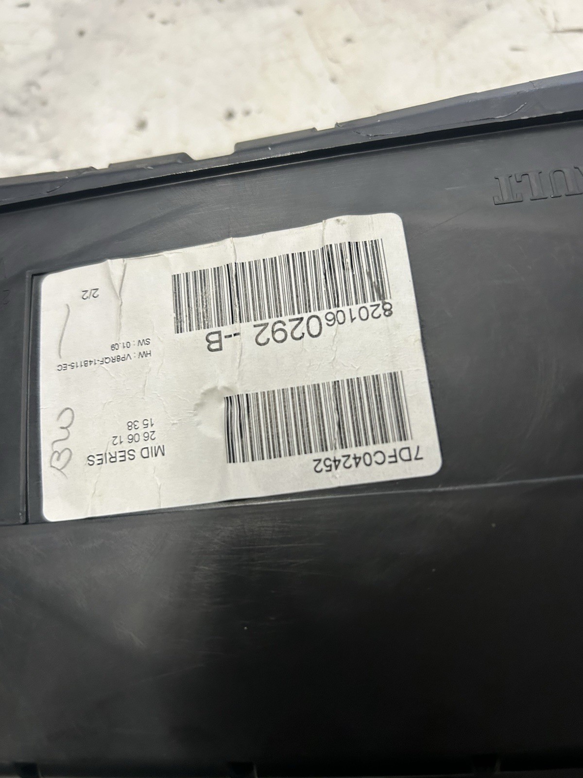 Renault Clio 2012 Speedometers – Cockpit – Speedo Clocks Instrument