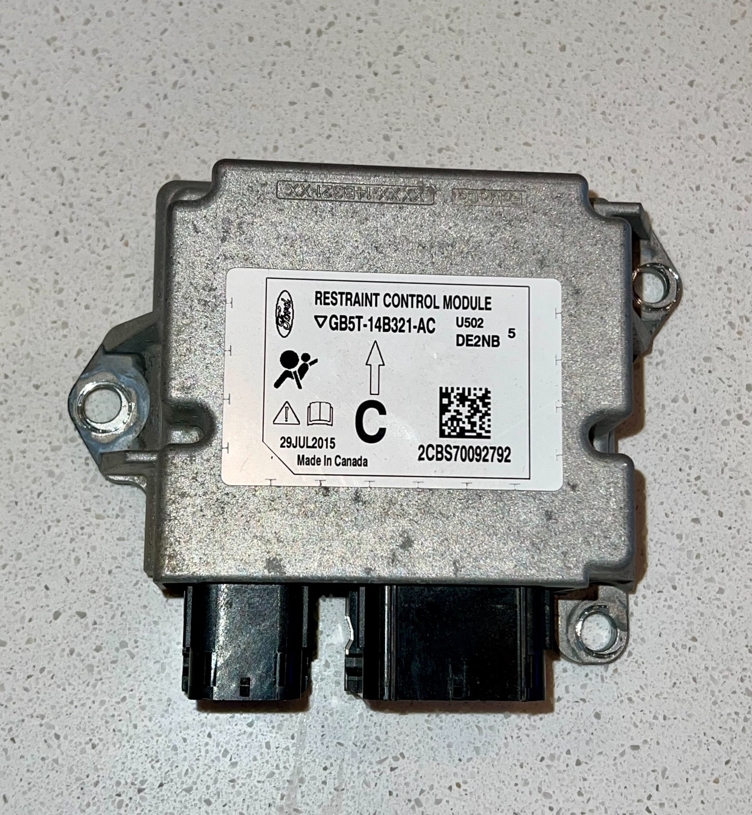 CRASH DATA ERASED 2016 2017 FORD EXPLORER SRS Control Unit GB5T14B321AC