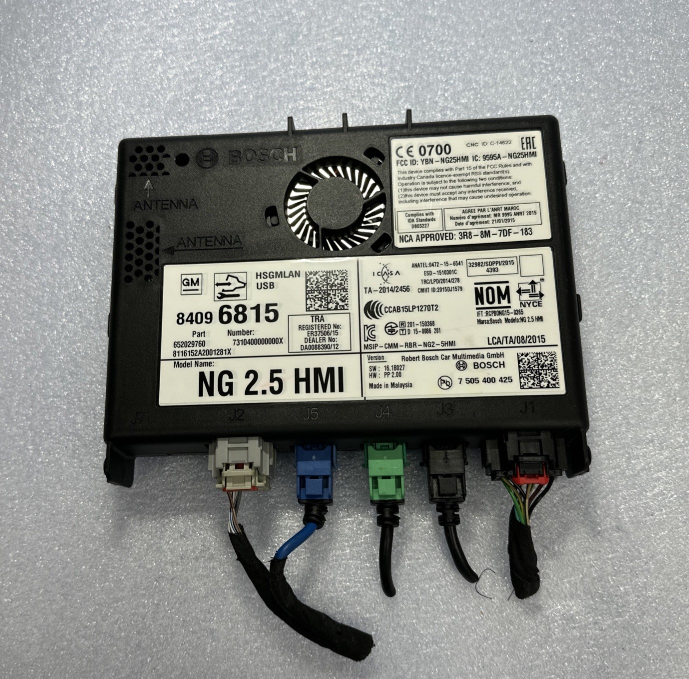 Chevy Cadillac GMC Buick 2014-2016 HMI Human Machine Interface Module 84096815