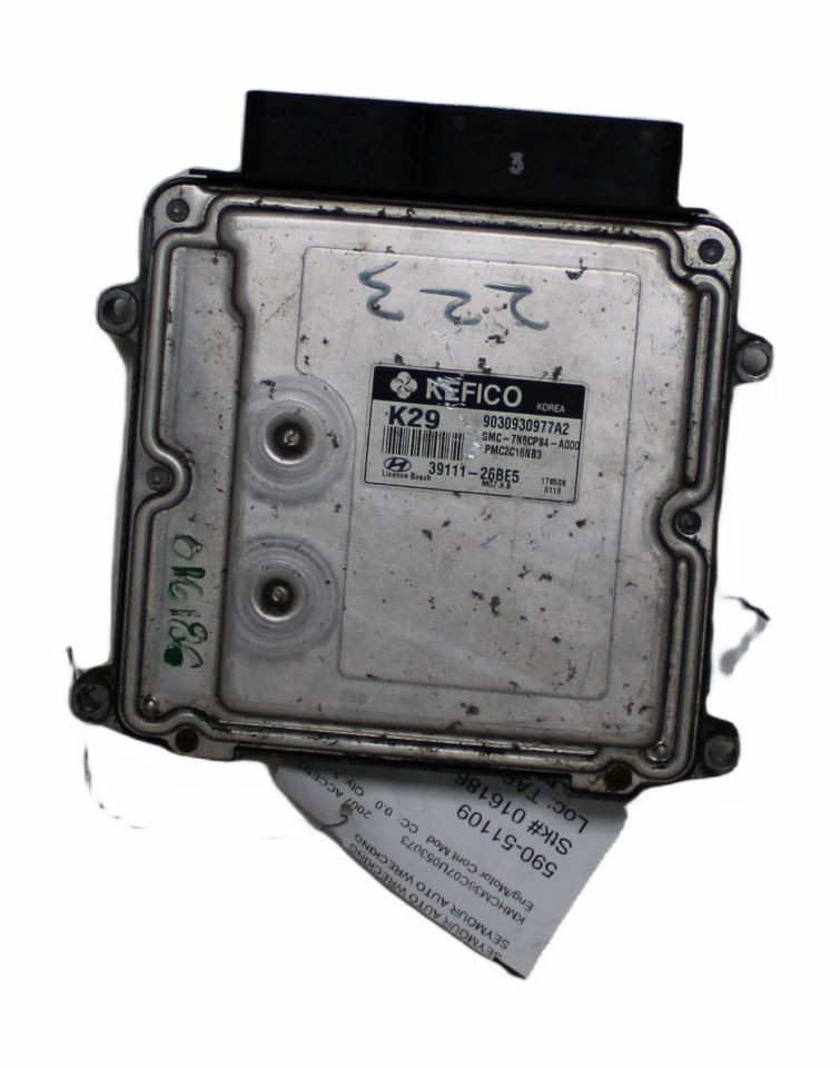 2006-2008 Hyundai Accent Engine ECM Electronic Control Module Canada OEM 1561807