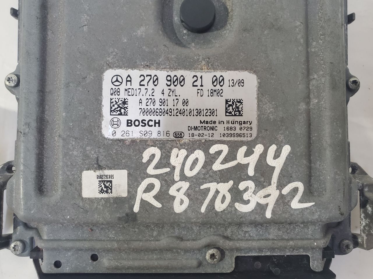 Used Engine Control Module (ECM) fits: 2018 Mercedes-benz Mercedes gla-class 156