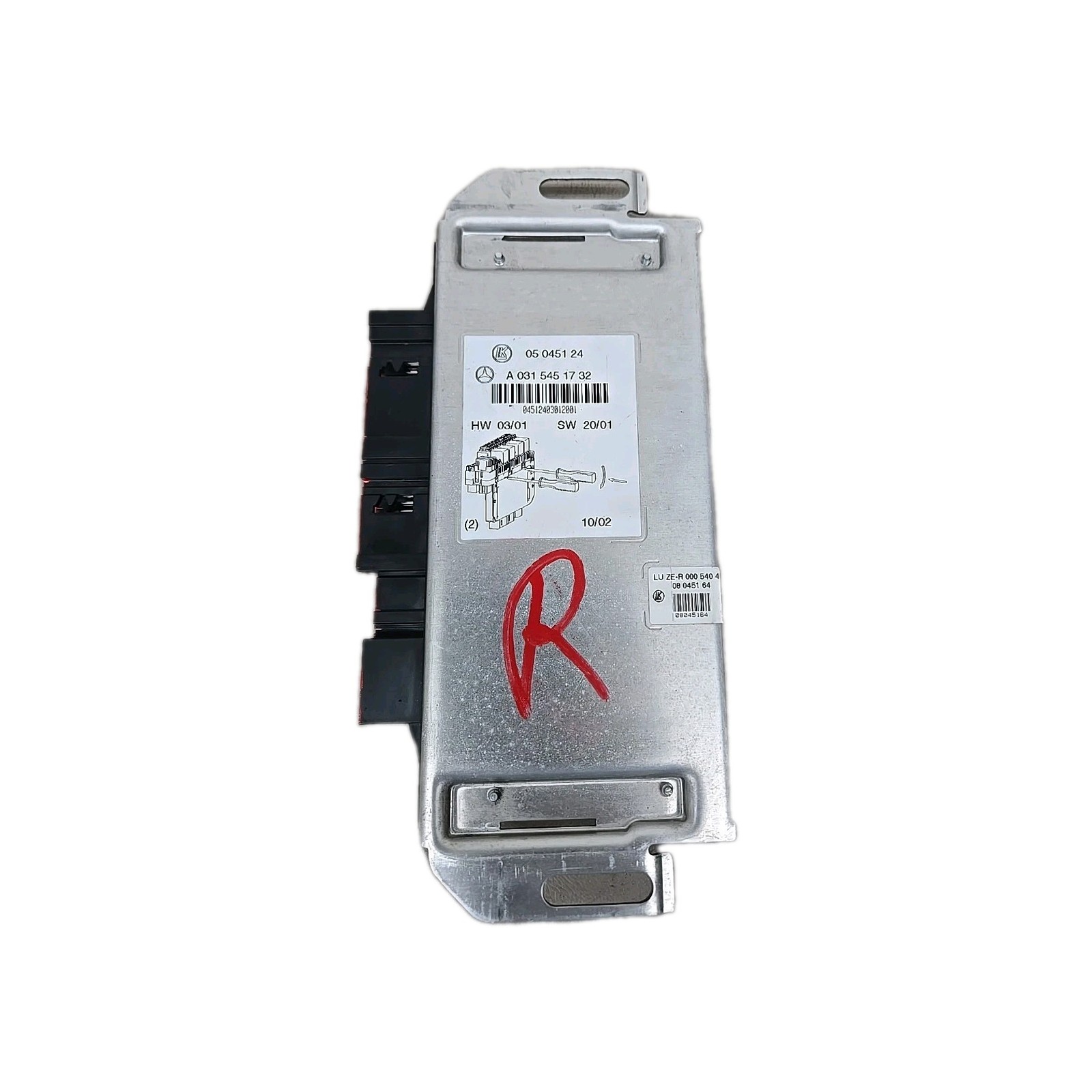02 MERCEDES-BENZ S55 AMG A0315451732 FRONT SAM CONTROL MODULE OEM UNIT BCM CCM
