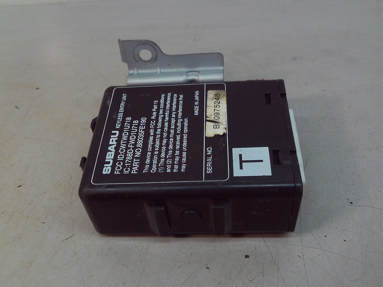 Keyless Entry Module 88035 FE 190 for Subaru WRX Factory OEM 06-07