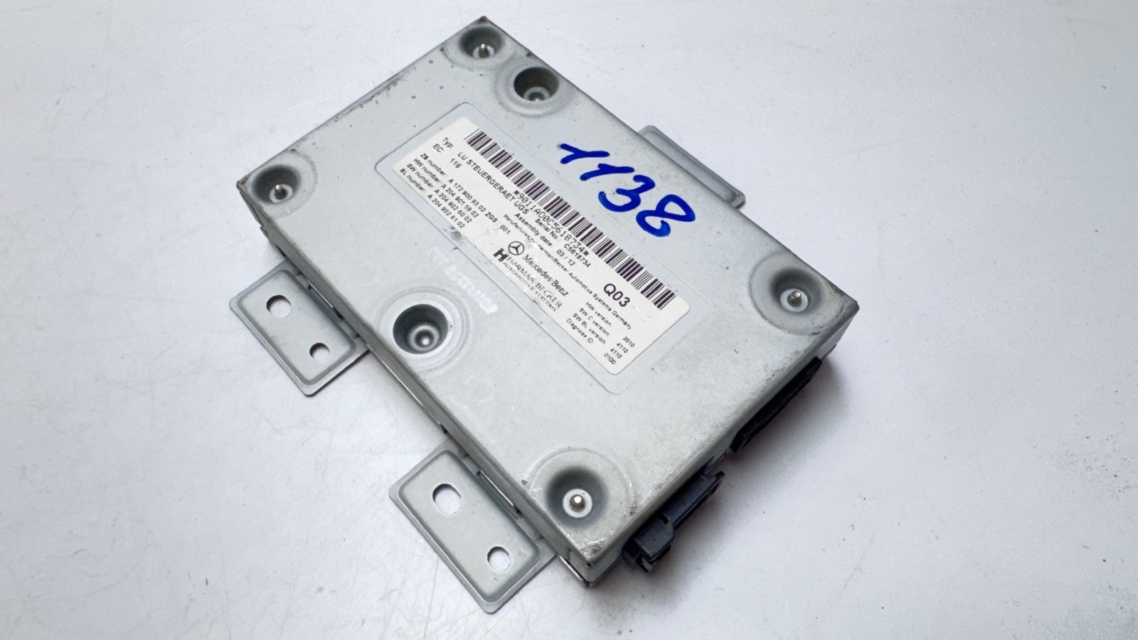 MERCEDES E CLASS W212 MEDIA INTERFACE CONTROL MODULE ECU A1729009302 2012