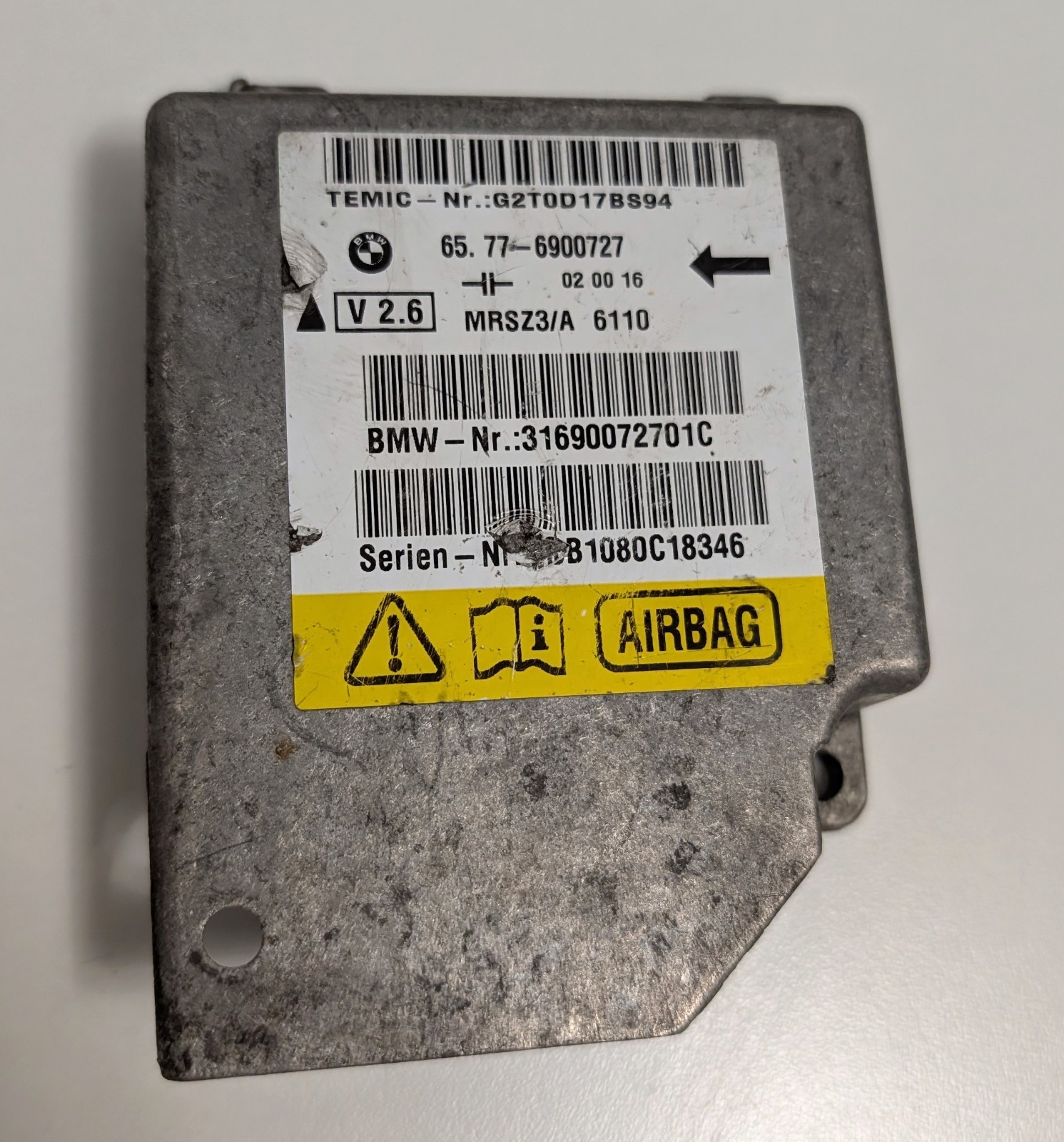 BMW E39 E38 E53 TESTED Control Unit Module 6900727 31690072701C OEM MRSZ3 V 2.6