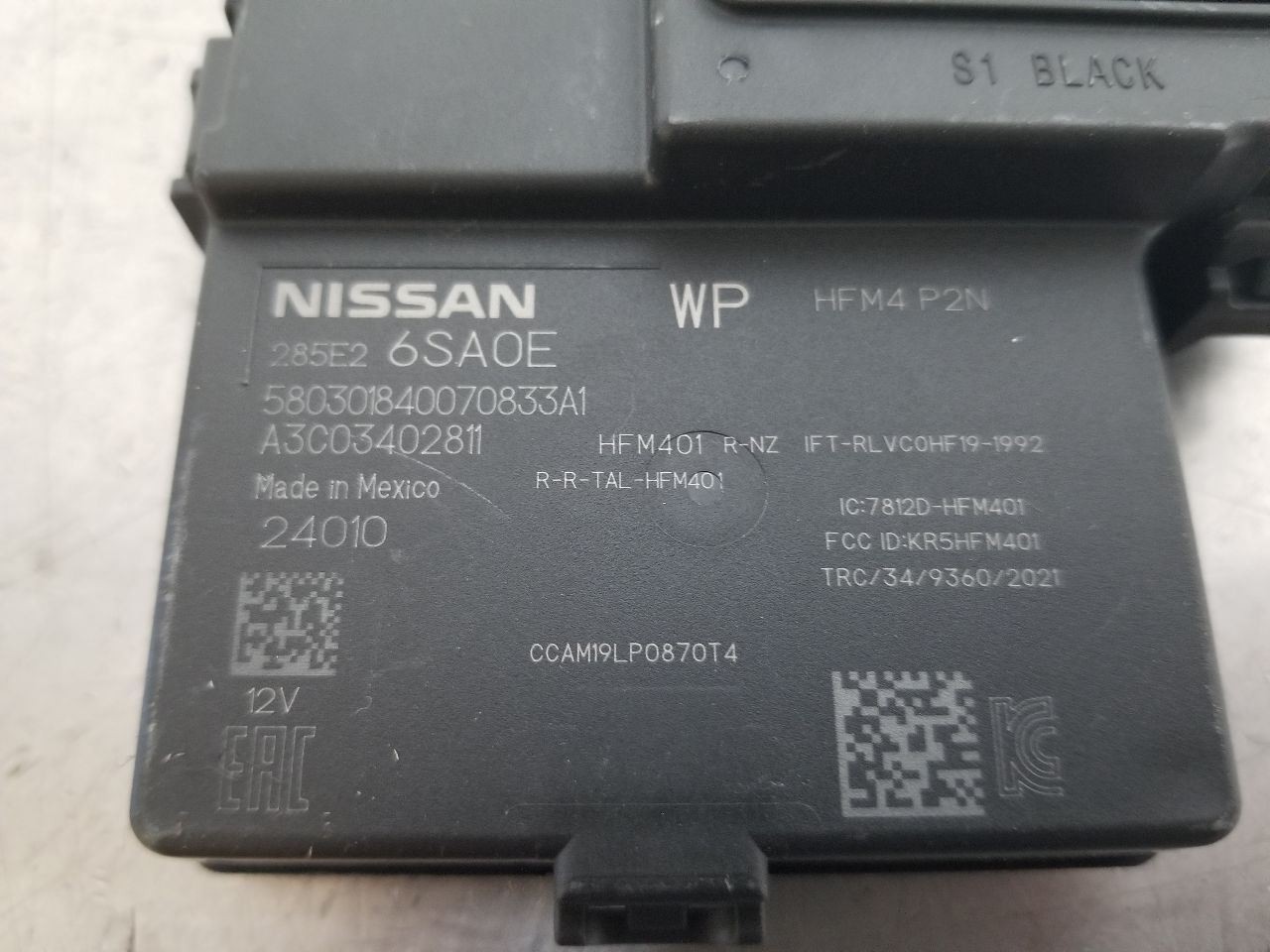 24 2024 INFINITI QX60 KEYLESS ENTRY CONTROL MODULE 285E26SA0E
