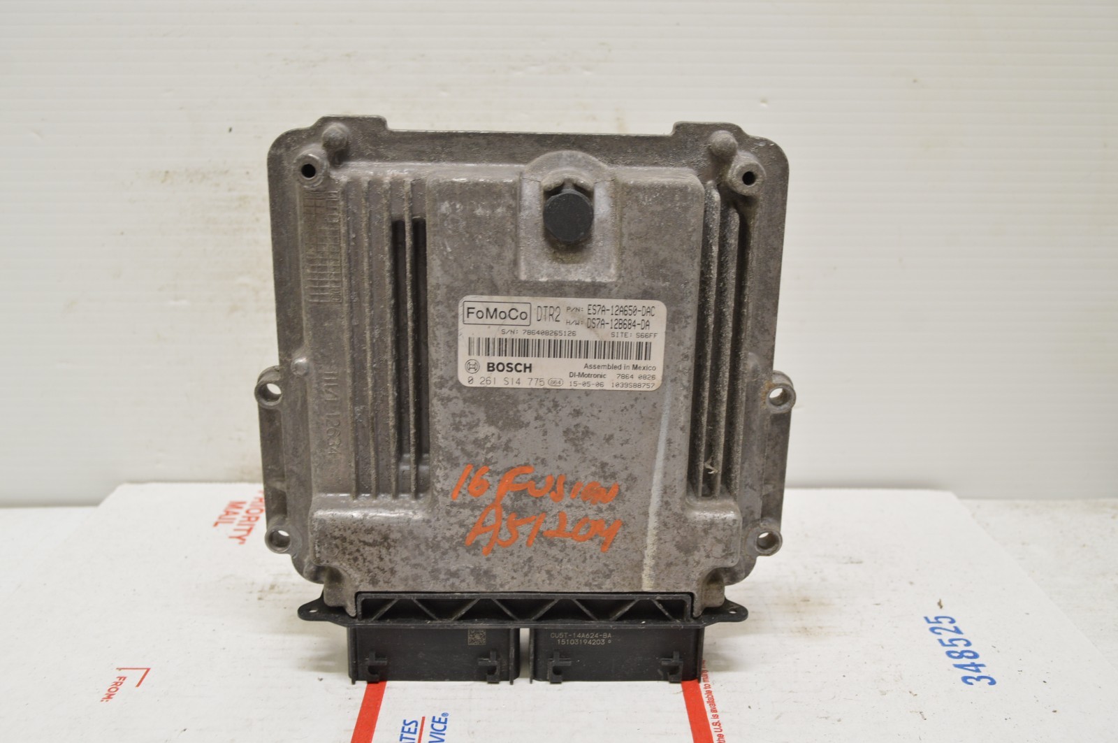 2014-2016 Ford Fusion 1.5 ES7A-12A650-DAC Engine Control Module Unit Ecm J66 028