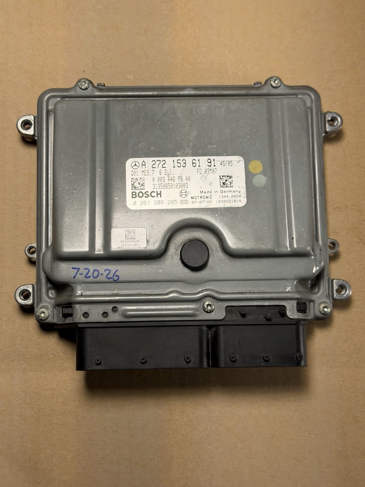 2007-2009 Mercedes R350 ML350 W251 ECU PCM Engine Control Module A2721536191