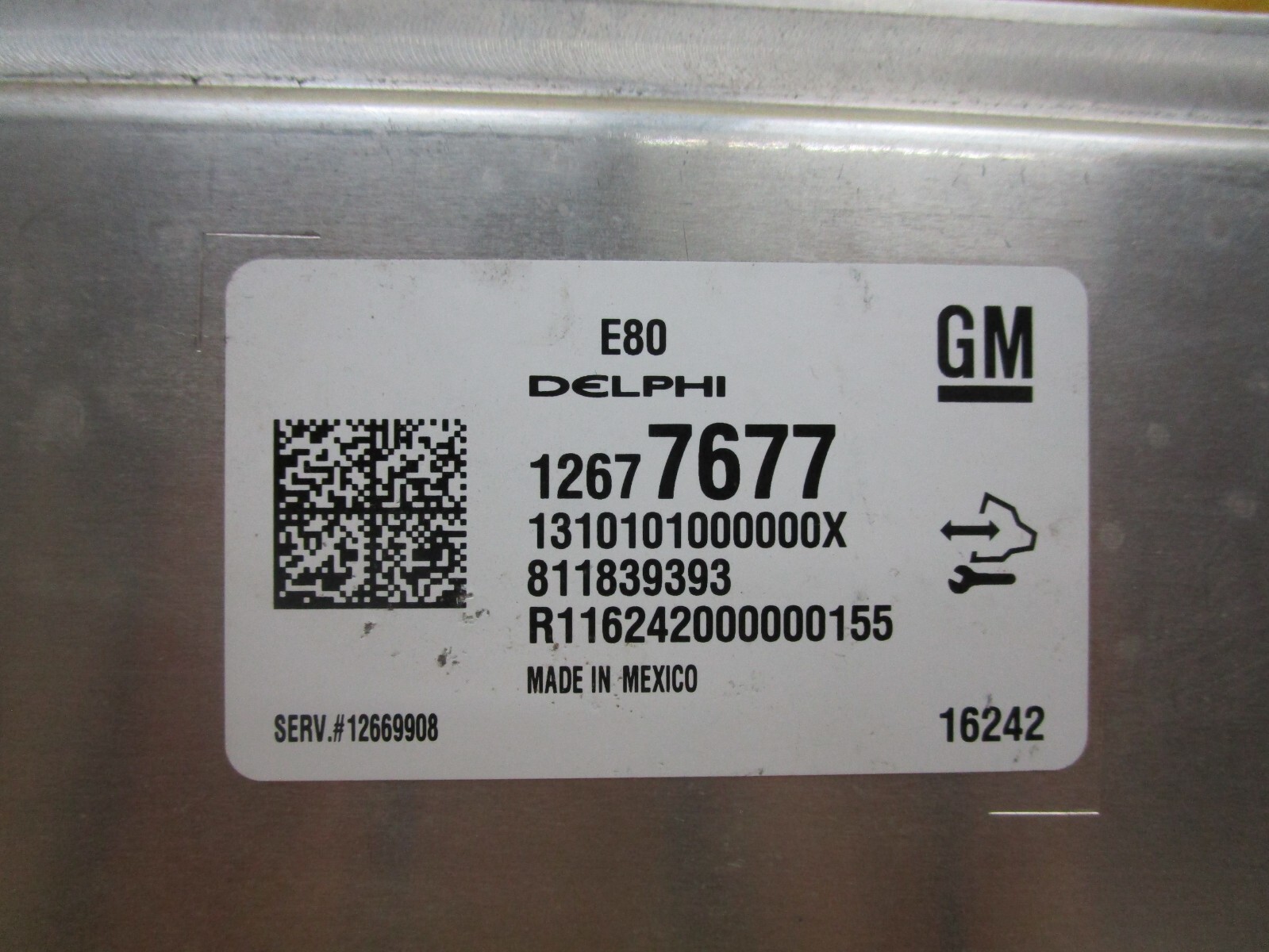 2018 2019 2020 2021 GM Engine Computer Control Module ECM PN 12669908