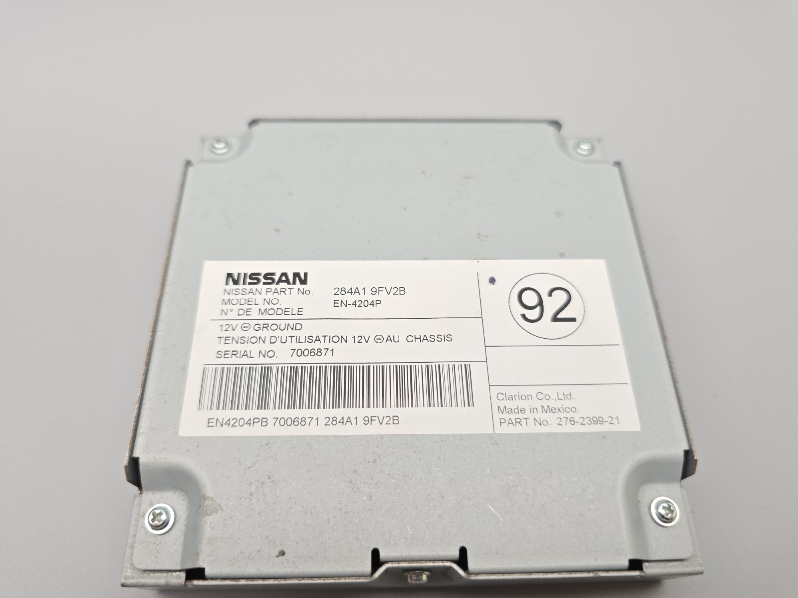 2020 – 2024 NISSAN TITAN PARKING AID CAMERA CONTROL MODULE UNIT OEM 284A19FV2B