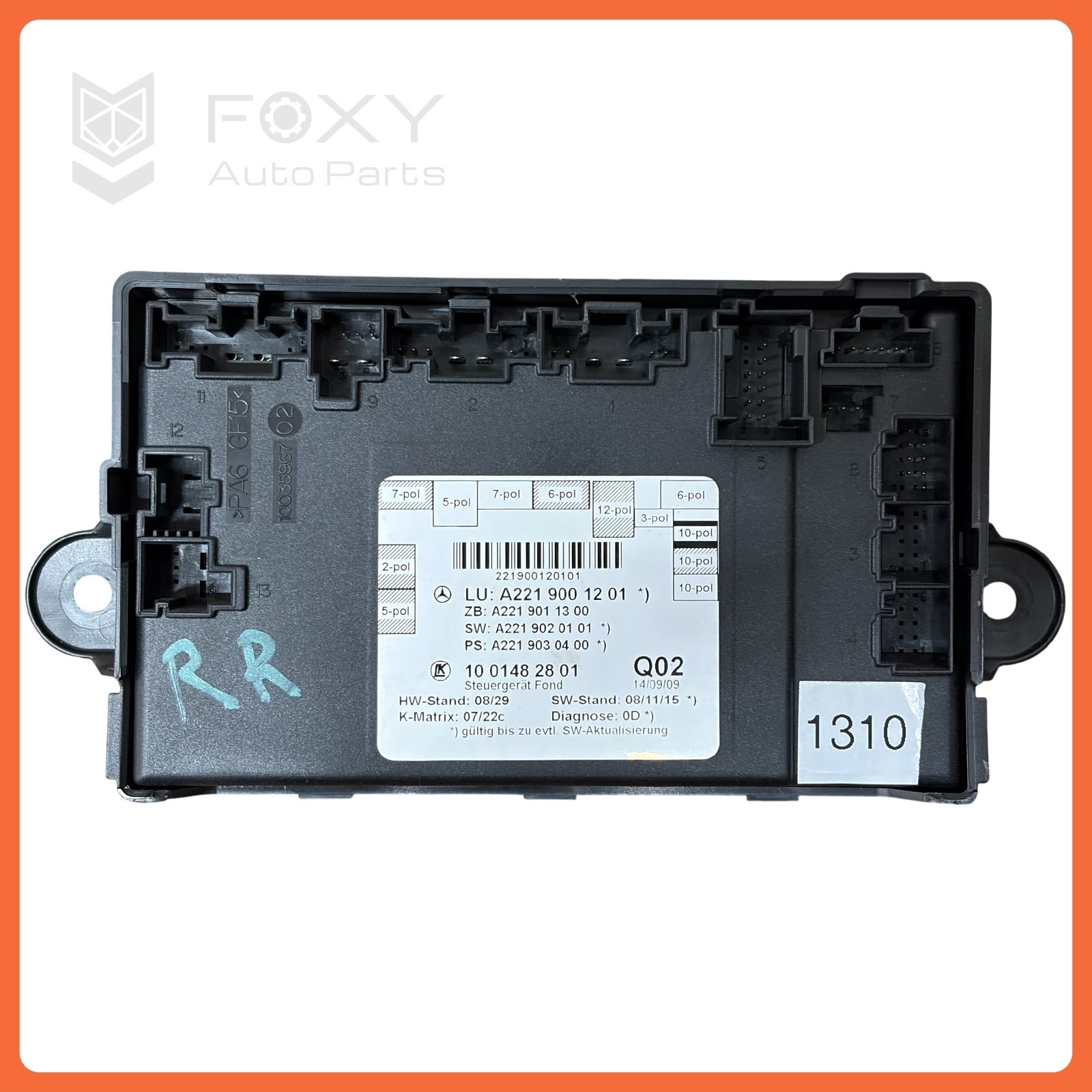 07-13 Mercedes W221 S550 S400 Rear Right or Left Side Door Control Module OEM
