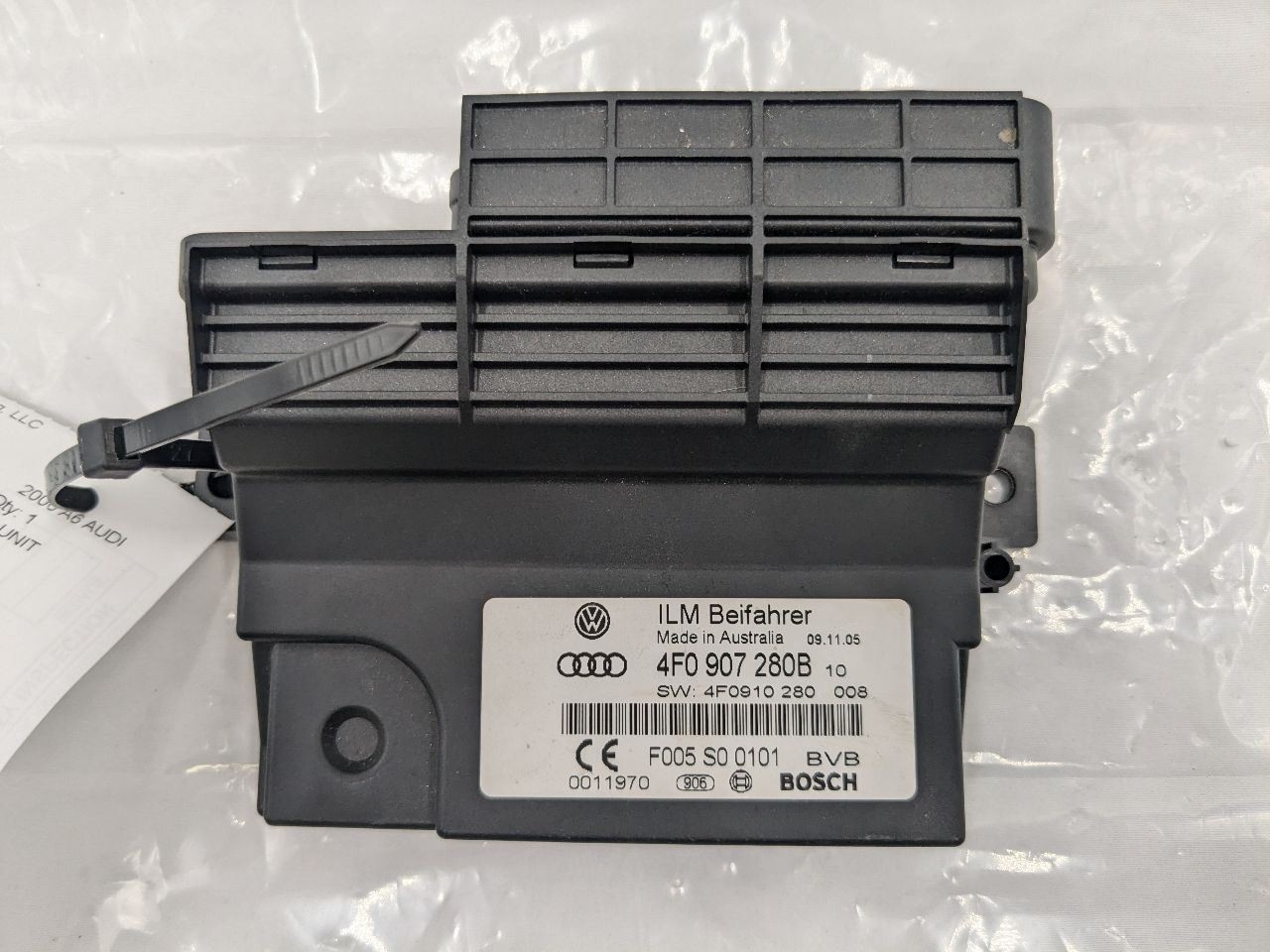 2006 Audi A6 Onboard Supply Control Module Unit OEM 4F0907280B