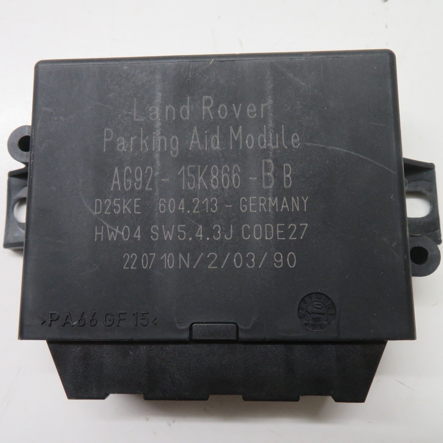LAND ROVER FREELANDER 2 2010 XS PARKING AID MODULE AG92-15K866-BB
