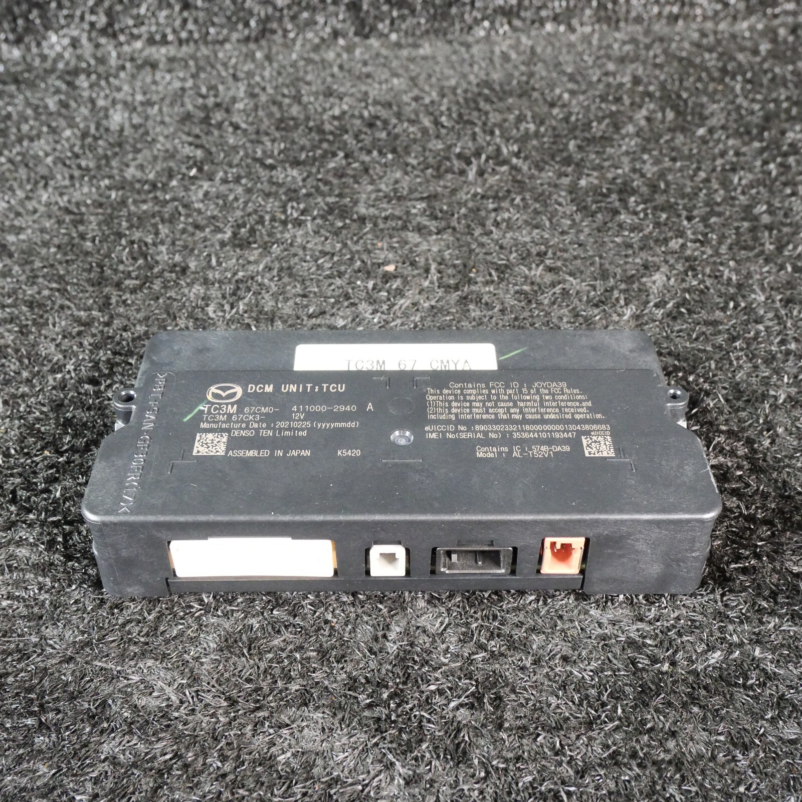 MAZDA CX-9 Data Communication Control Module TC3M-67-CM0E 2021 2023 OEM