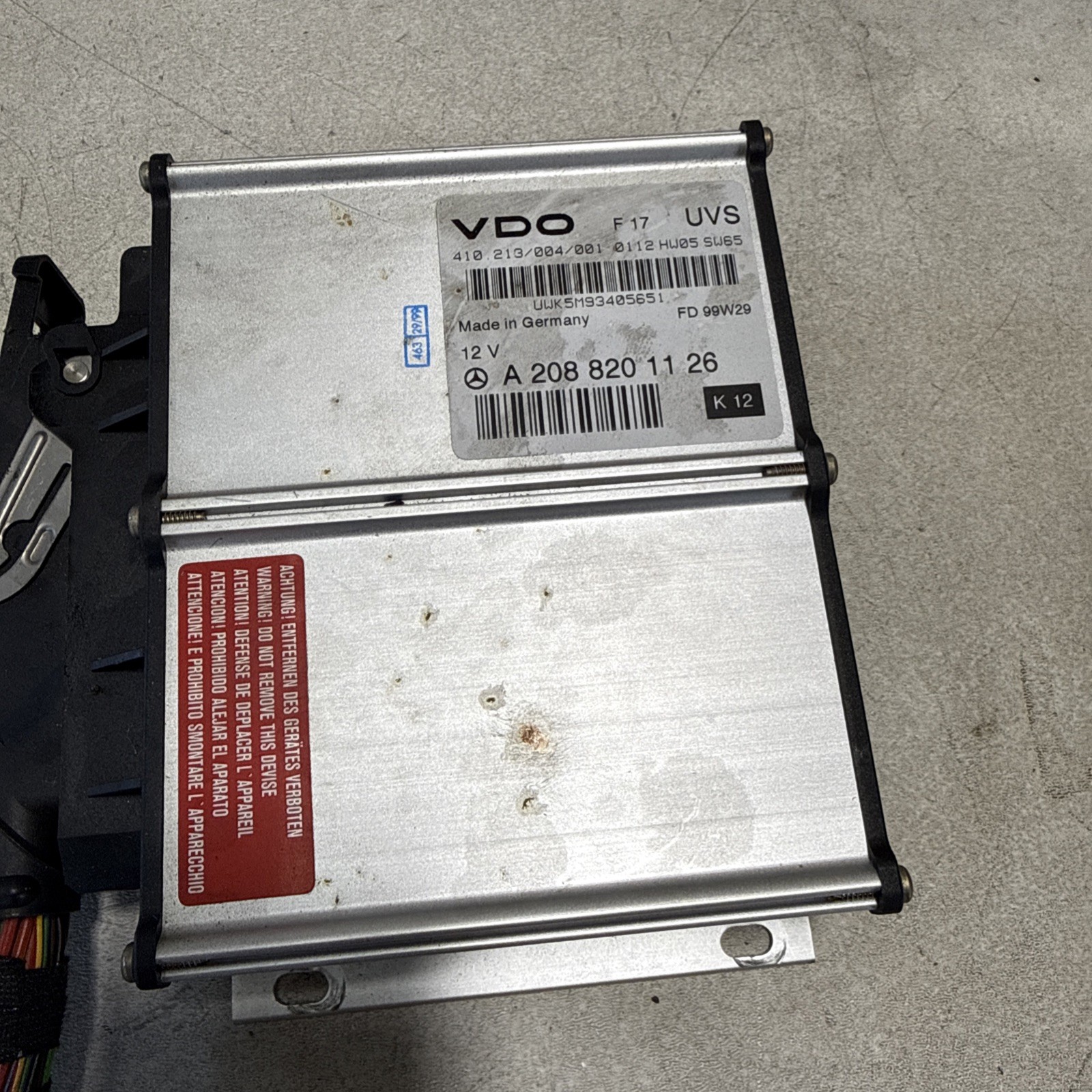 1998-2003 Mercedes CLK320 CLK430 Convertible Control Module OEM A2088203026