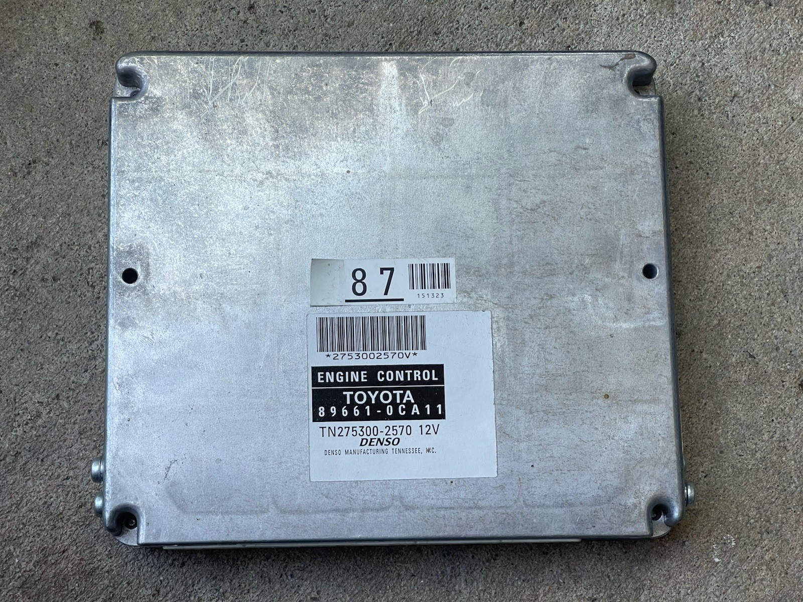 2007 Toyota Sequoia Truck Engine Computer Module ECU ECM PCM 89661-0CA11