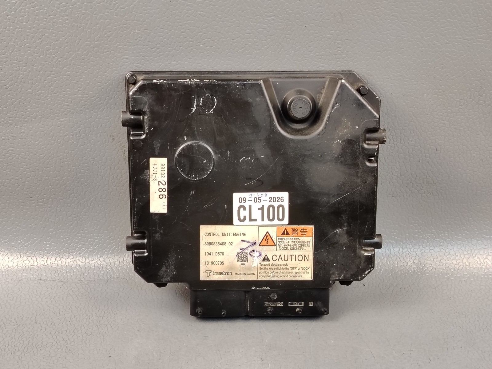 ISUZU ENGINE ECU ECD ECM TRANSTRON 8980835408 1041-D670 ELF NLR 4JJ1T 3.0 TRUCK
