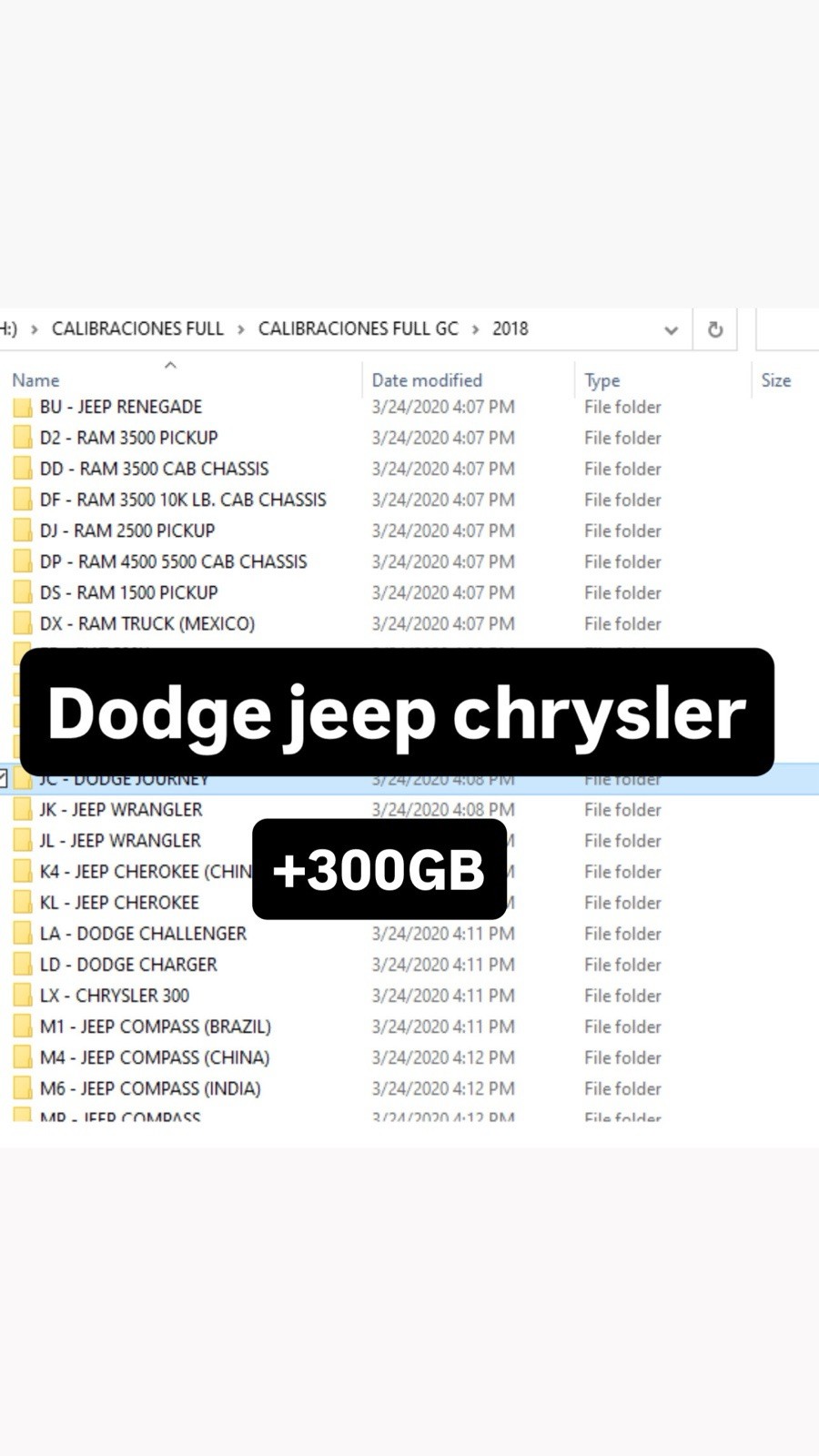 Dodge,Chrysler,Jeep,FIAT ECU ECM, ABS, BCM, TCM,RFh 320GB Calibration files