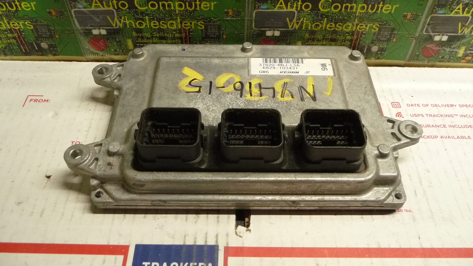 NY416-15 OEM WARRANTY 10 HONDA INSIGHT ENGINE CONTROL COMPUTER MODULE ECM ECU
