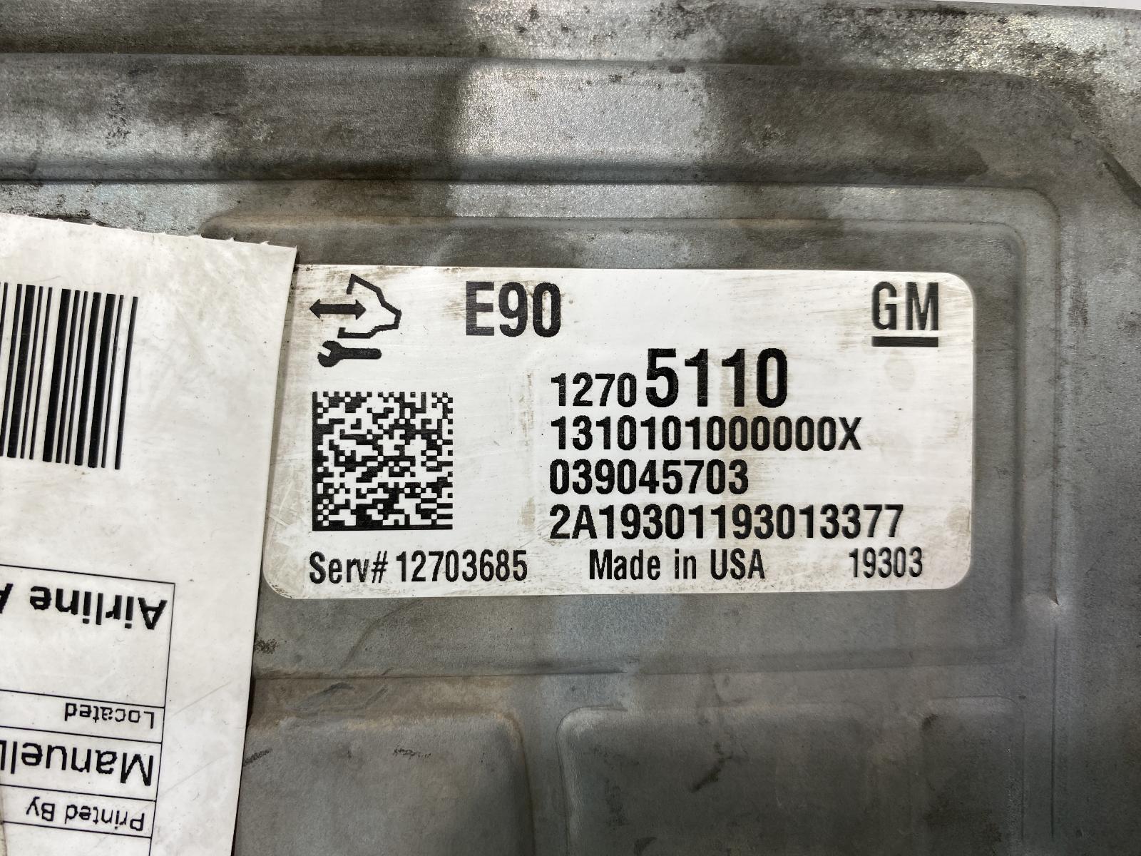 Used Engine Control Module (ECM) fits: 2020 Gmc Sierra 1500 pickup new style mir