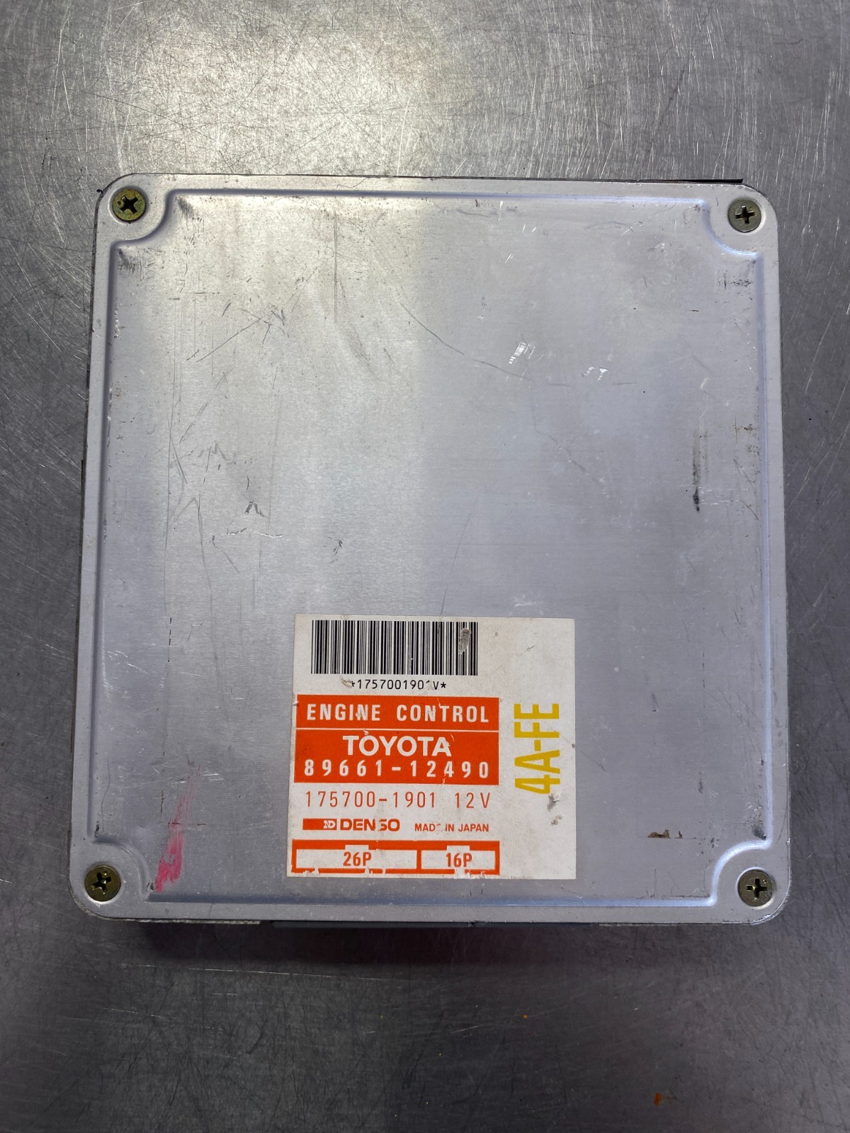 1990 Toyota Corolla Engine Control Unit Ecu Module 89661-12490 8966112490