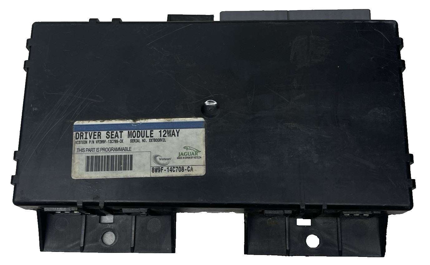 2007 – 2009 JAGUAR XJ8 XJR Left Driver Seat Control Module OEM 8W9F-14C708-CA