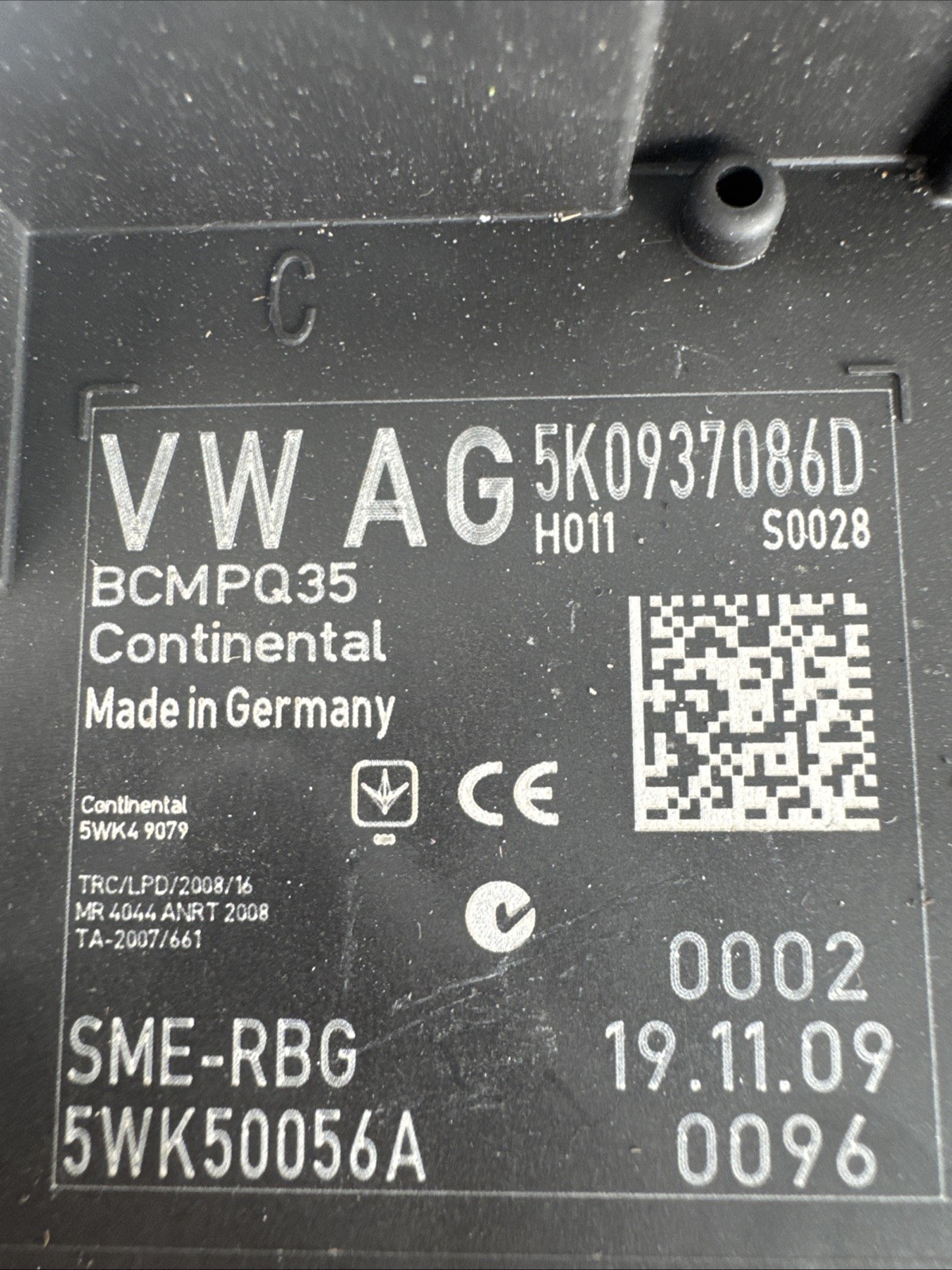 VW AUDI SEAT SKODA Body / Comfort Control Module / BCM / CCM – 5K0937086D