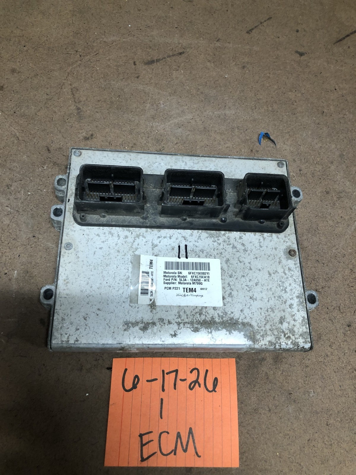 05 Ford F150 F-150 5.4L 4X4 Engine Computer Control Module ECU 5L3A-12A650-ATE